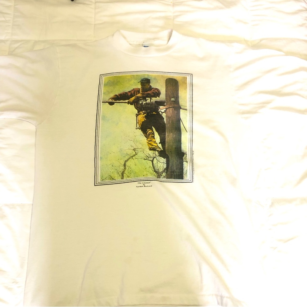 Vintage lineman shirt